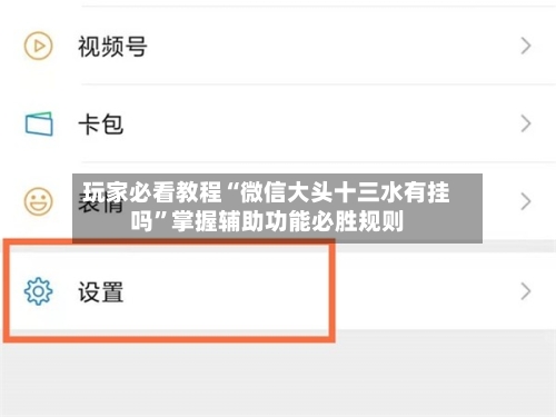 玩家必看教程“微信大头十三水有挂吗	”掌握辅助功能必胜规则-第1张图片