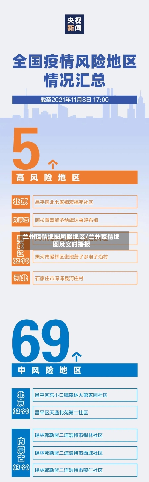 兰州疫情地图风险地区/兰州疫情地图及实时播报-第1张图片
