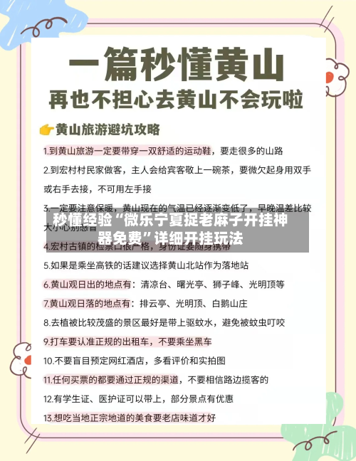 秒懂经验“微乐宁夏捉老麻子开挂神器免费	”详细开挂玩法-第1张图片