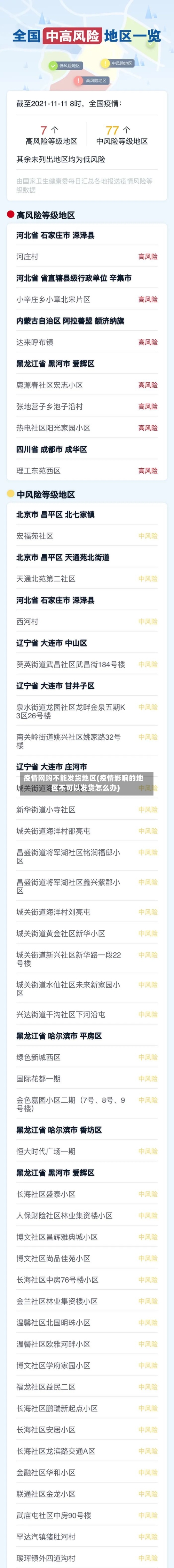 疫情网购不能发货地区(疫情影响的地区不可以发货怎么办)-第1张图片