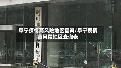 阜宁疫情高风险地区查询/阜宁疫情高风险地区查询表-第1张图片