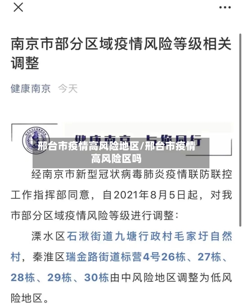 邢台市疫情高风险地区/邢台市疫情高风险区吗-第1张图片