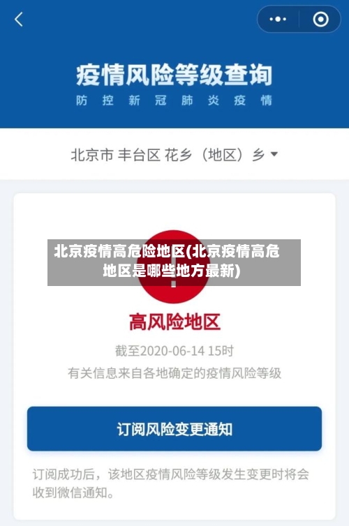 北京疫情高危险地区(北京疫情高危地区是哪些地方最新)-第1张图片
