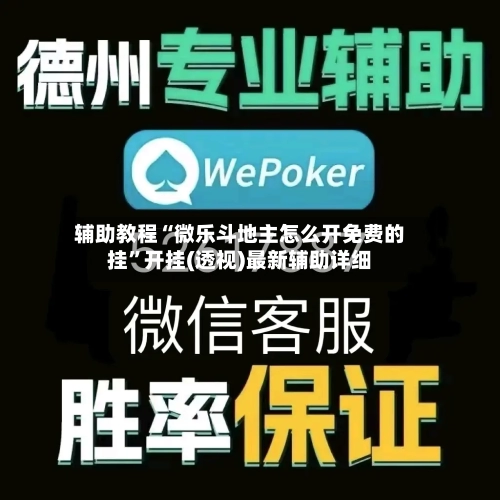 辅助教程“微乐斗地主怎么开免费的挂	”开挂(透视)最新辅助详细-第1张图片