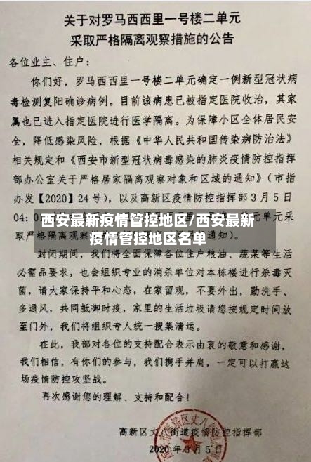 西安最新疫情管控地区/西安最新疫情管控地区名单-第1张图片