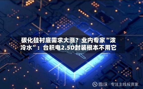 碳化硅衬底需求大涨？业内专家“泼冷水”：台积电2.5D封装根本不用它-第1张图片