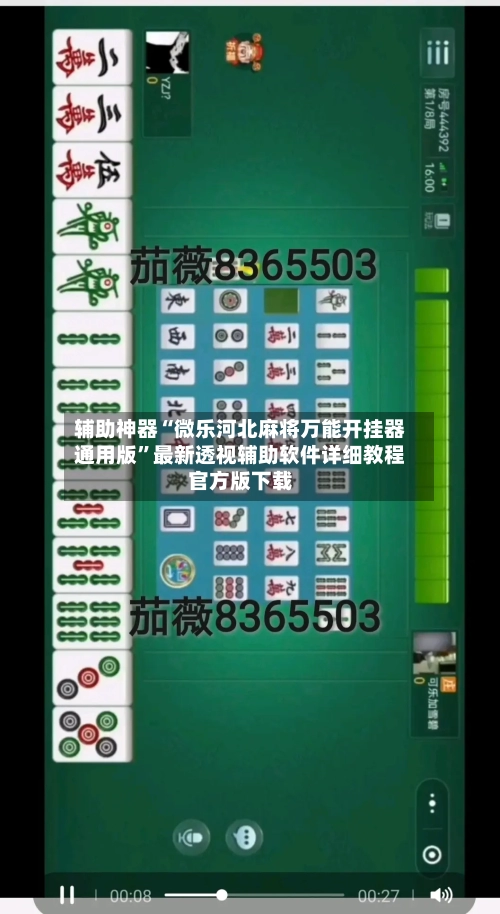 辅助神器“微乐河北麻将万能开挂器通用版	”最新透视辅助软件详细教程官方版下载-第1张图片