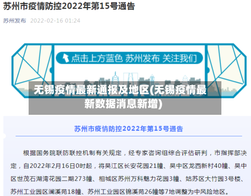 无锡疫情最新通报及地区(无锡疫情最新数据消息新增)-第1张图片