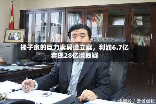 杨子家的巨力索具遭立案，利润6.7亿套现28亿遭质疑-第1张图片