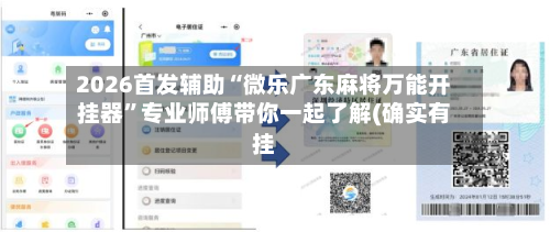 2026首发辅助“微乐广东麻将万能开挂器	”专业师傅带你一起了解(确实有挂-第1张图片