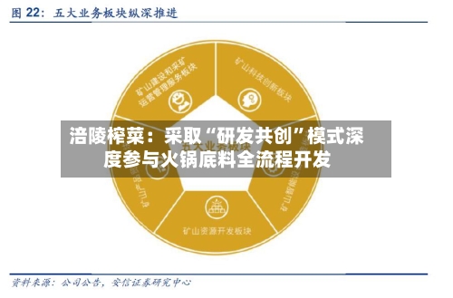 涪陵榨菜：采取“研发共创”模式深度参与火锅底料全流程开发-第1张图片