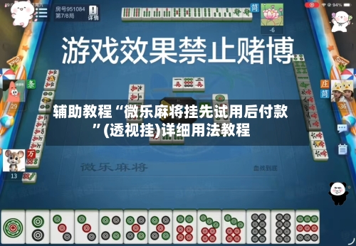辅助教程“微乐麻将挂先试用后付款”(透视挂)详细用法教程-第1张图片