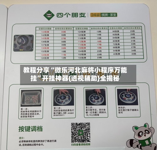 教程分享“微乐河北麻将小程序万能挂”开挂神器{透视辅助}全揭秘-第1张图片