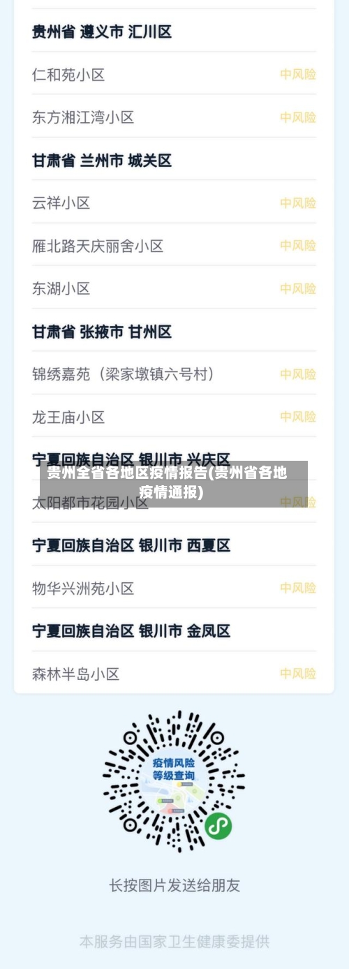 贵州全省各地区疫情报告(贵州省各地疫情通报)-第1张图片