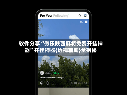 软件分享“微乐陕西麻将免费开挂神器”开挂神器{透视辅助}全揭秘-第1张图片
