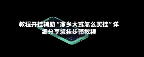 教程开挂辅助“家乡大贰怎么买挂”详细分享装挂步骤教程-第1张图片
