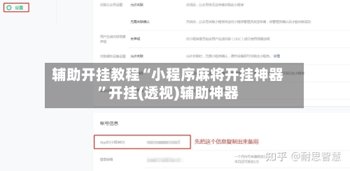 辅助开挂教程“小程序麻将开挂神器”开挂(透视)辅助神器-第1张图片