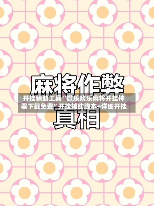 开挂辅助工具“微乐欢乐麻将开挂神器下载免费	”开挂辅助脚本+详细开挂-第1张图片