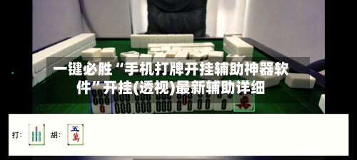 一键必胜“手机打牌开挂辅助神器软件”开挂(透视)最新辅助详细-第1张图片