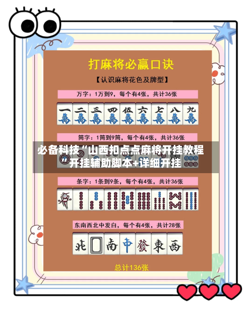 必备科技“山西扣点点麻将开挂教程”开挂辅助脚本+详细开挂-第1张图片