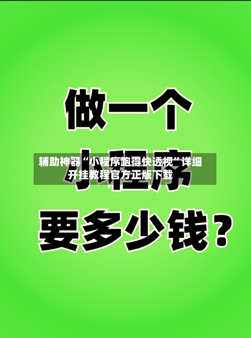 辅助神器“小程序跑得快透视	”详细开挂教程官方正版下载-第1张图片