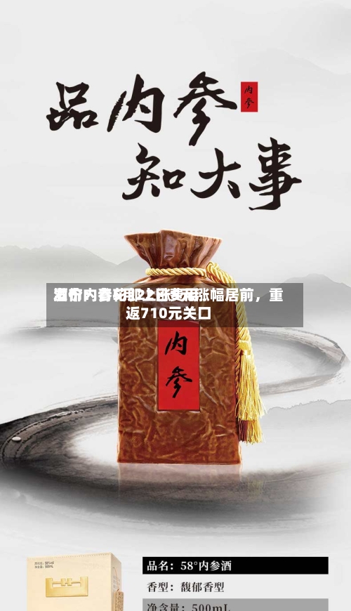 酒价内参5月22日费用发布：青花郎上涨5元涨幅居前	，重返710元关口-第1张图片