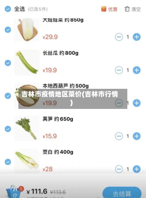 吉林市疫情地区菜价(吉林市行情)-第1张图片