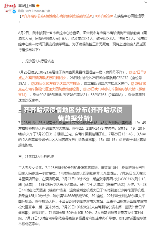 齐齐哈尔疫情地区分布(齐齐哈尔疫情数据分析)-第1张图片