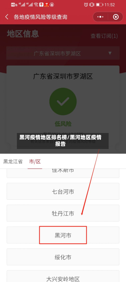 黑河疫情地区排名榜/黑河地区疫情报告-第1张图片