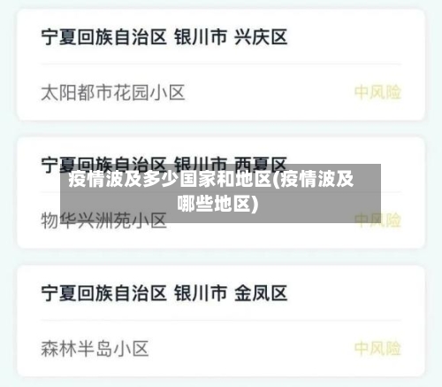 疫情波及多少国家和地区(疫情波及哪些地区)-第1张图片