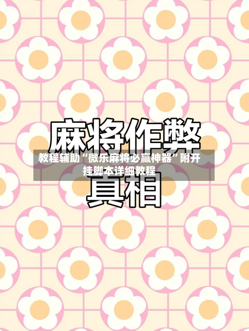 教程辅助“微乐麻将必赢神器”附开挂脚本详细教程-第1张图片