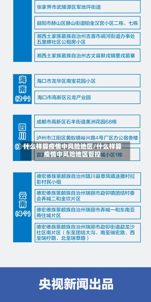 什么样算疫情中风险地区/什么样算疫情中风险地区管控-第1张图片