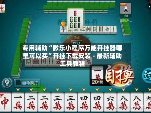 专用辅助“微乐小程序万能开挂器哪里可以买”开挂下载安装 - 最新辅助工具教程-第1张图片