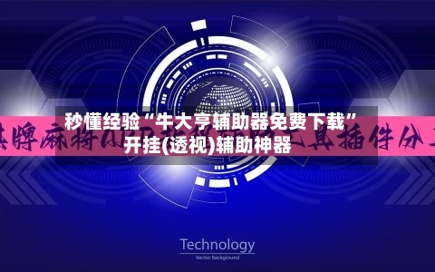 秒懂经验“牛大亨辅助器免费下载	”开挂(透视)辅助神器-第1张图片