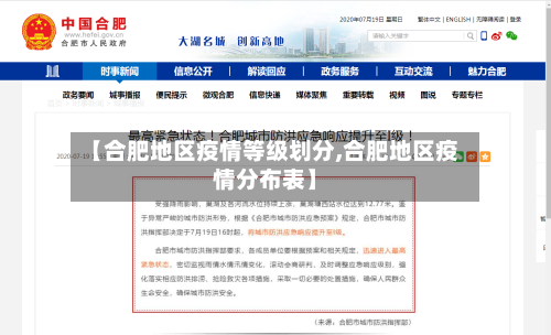 【合肥地区疫情等级划分,合肥地区疫情分布表】-第1张图片