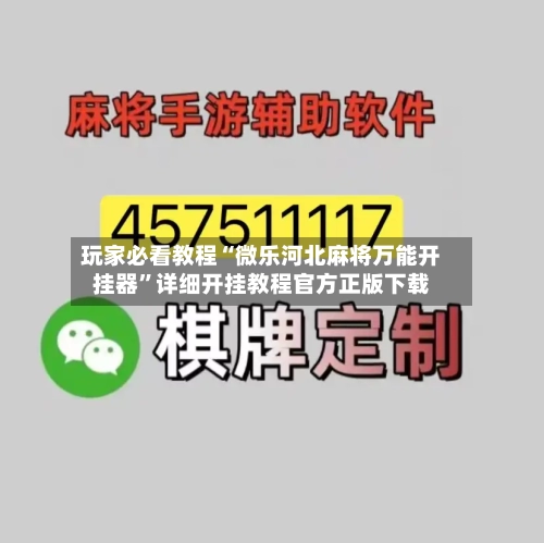 玩家必看教程“微乐河北麻将万能开挂器”详细开挂教程官方正版下载-第1张图片