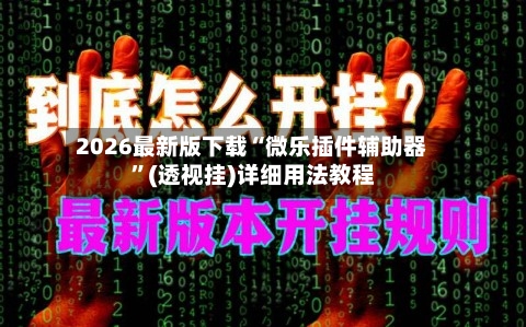 2026最新版下载“微乐插件辅助器”(透视挂)详细用法教程-第1张图片