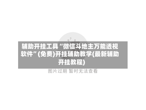 辅助开挂工具“微信斗地主万能透视软件”(免费)开挂辅助教学(最新辅助开挂教程)-第1张图片