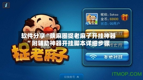 软件分享“陕麻圈捉老麻子开挂神器”附辅助神器开挂脚本详细步骤-第1张图片