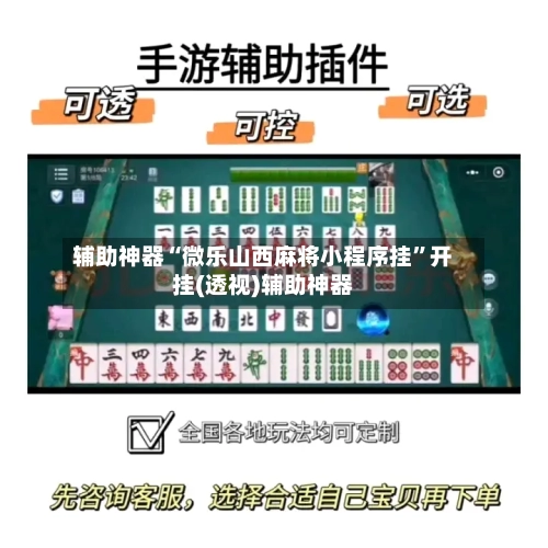 辅助神器“微乐山西麻将小程序挂	”开挂(透视)辅助神器-第1张图片