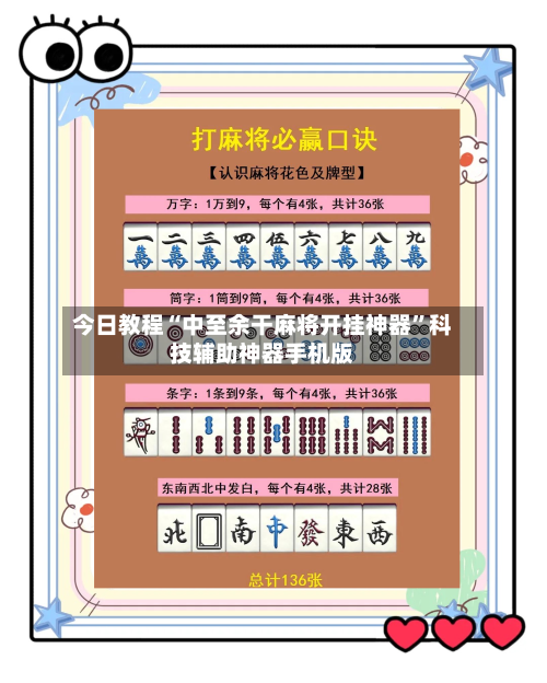今日教程“中至余干麻将开挂神器”科技辅助神器手机版-第1张图片