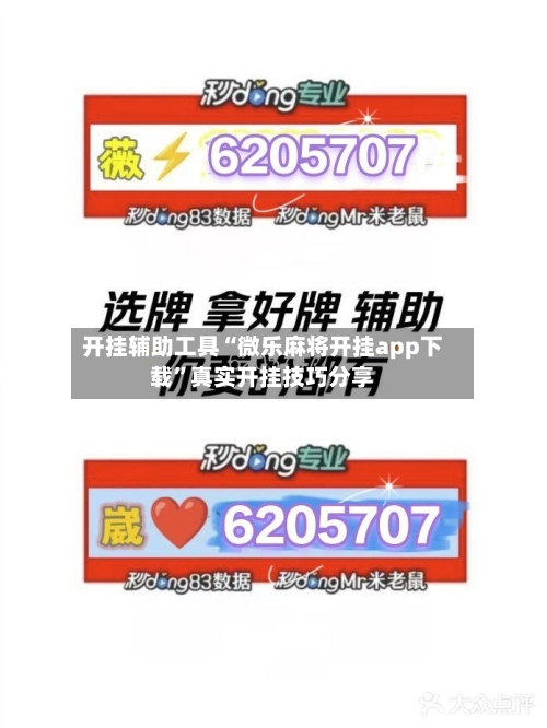 开挂辅助工具“微乐麻将开挂app下载”真实开挂技巧分享-第1张图片