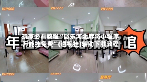 玩家必看教程“微乐河北麻将小程序万能挂免费”(透视挂)辅助下载教程-第1张图片