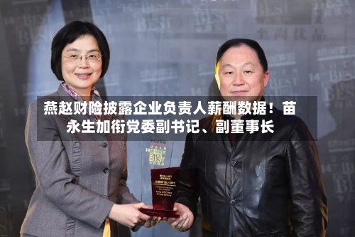 燕赵财险披露企业负责人薪酬数据！苗永生加衔党委副书记、副董事长-第1张图片