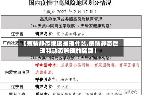 【疫情静态地区是指什么,疫情静态管理和动态管理的区别】-第1张图片
