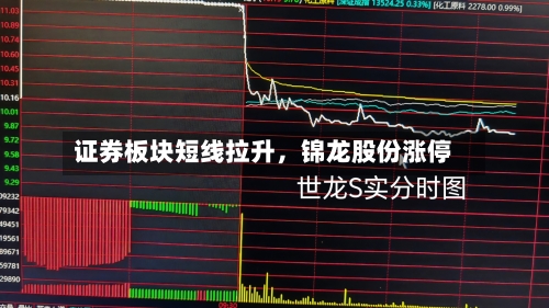 证券板块短线拉升	，锦龙股份涨停-第1张图片