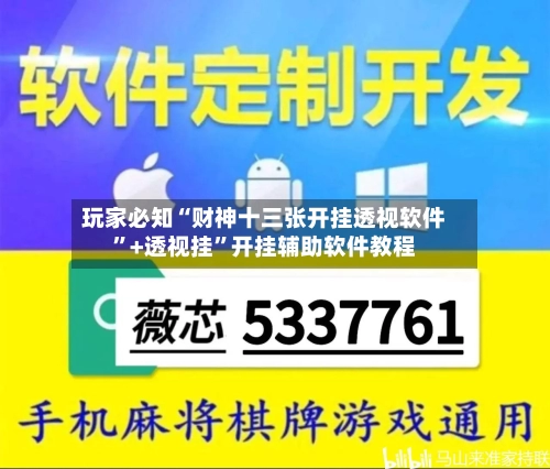 玩家必知“财神十三张开挂透视软件”+透视挂	”开挂辅助软件教程-第1张图片