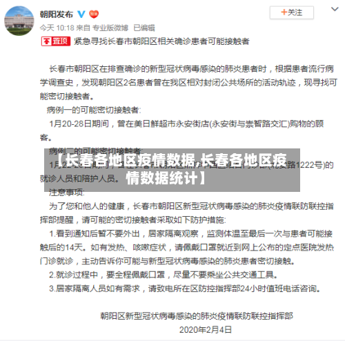 【长春各地区疫情数据,长春各地区疫情数据统计】-第1张图片
