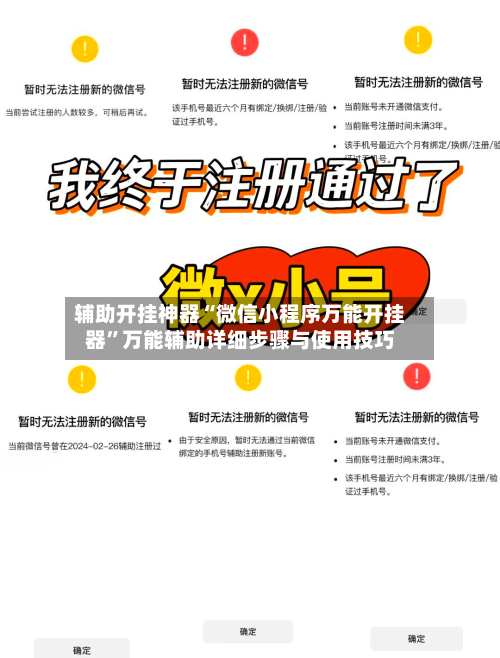 辅助开挂神器“微信小程序万能开挂器	”万能辅助详细步骤与使用技巧-第1张图片